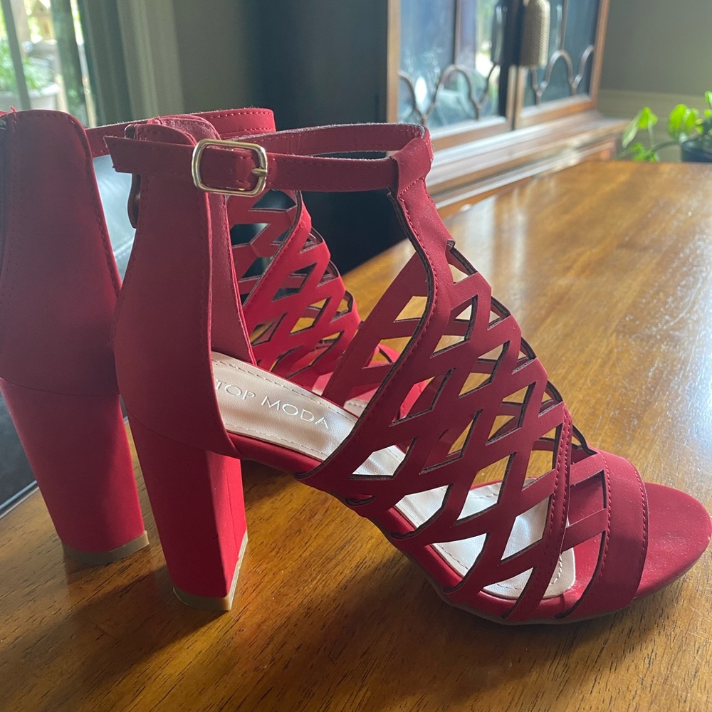 Top Moda Red Heels